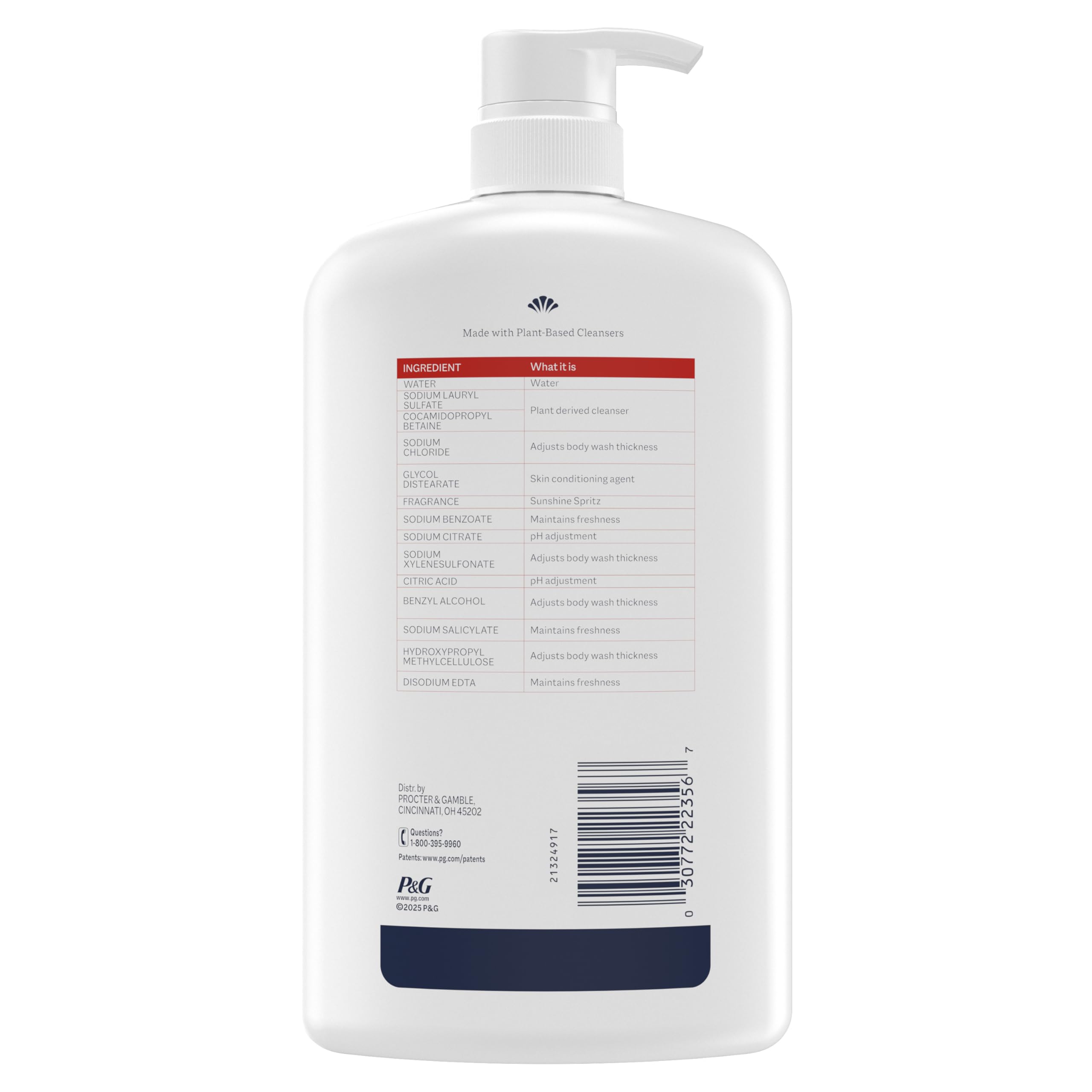 Ivory Body Wash packaging recycled-materials label highlights eco-friendly care.