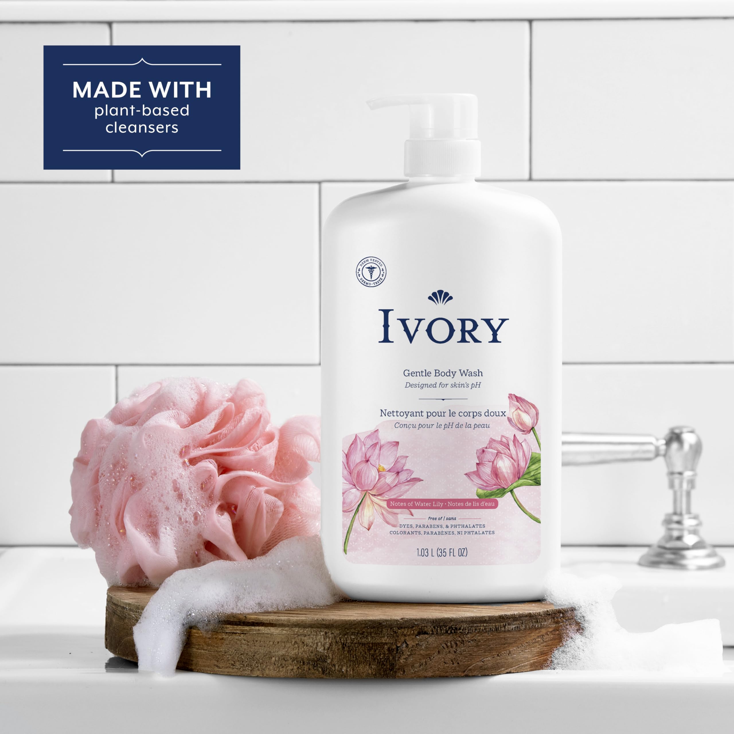 Ivory Body Wash plant-based cleanser emphasizes natural cleansing power