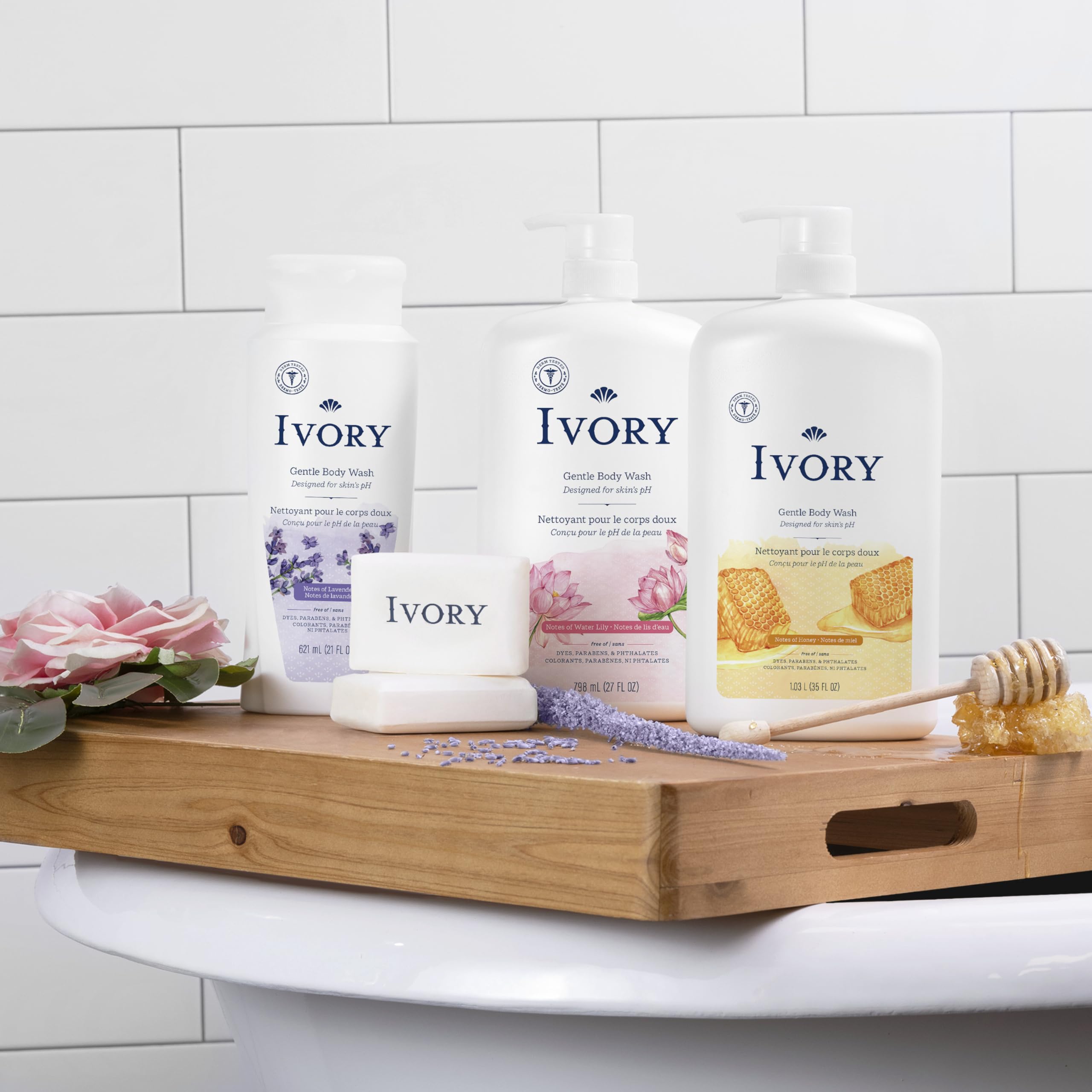 Ivory Dermatologist-tested formula promotes trusted daily cleansing.