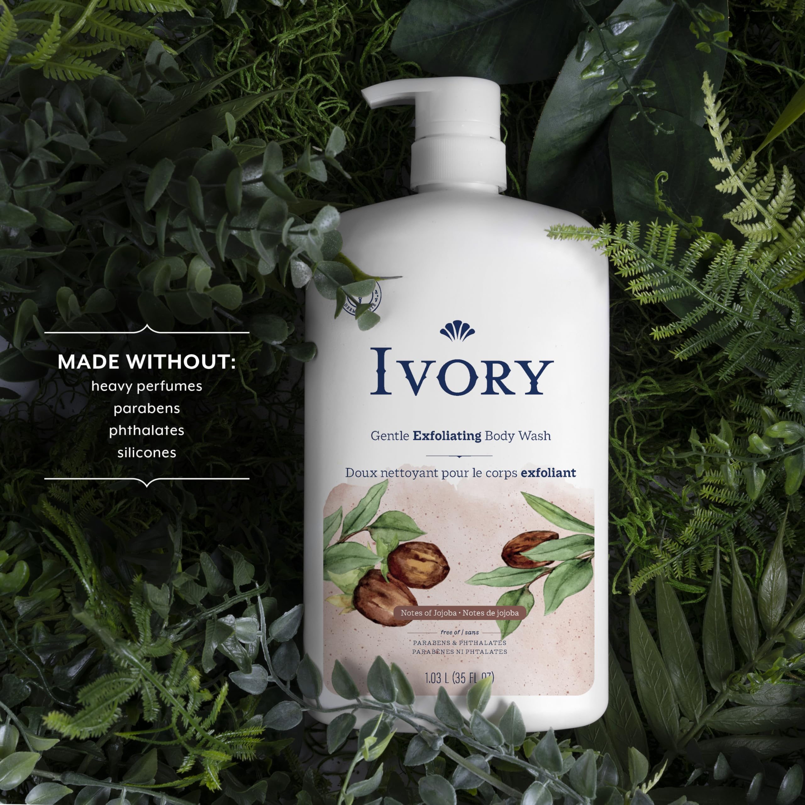 Ivory granos exfoliantes con jojoba para exfoliación suave