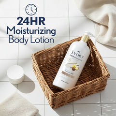 Ivory Hand & Body Lotion instant absorption demonstrates quick hydration with no greasy feel.