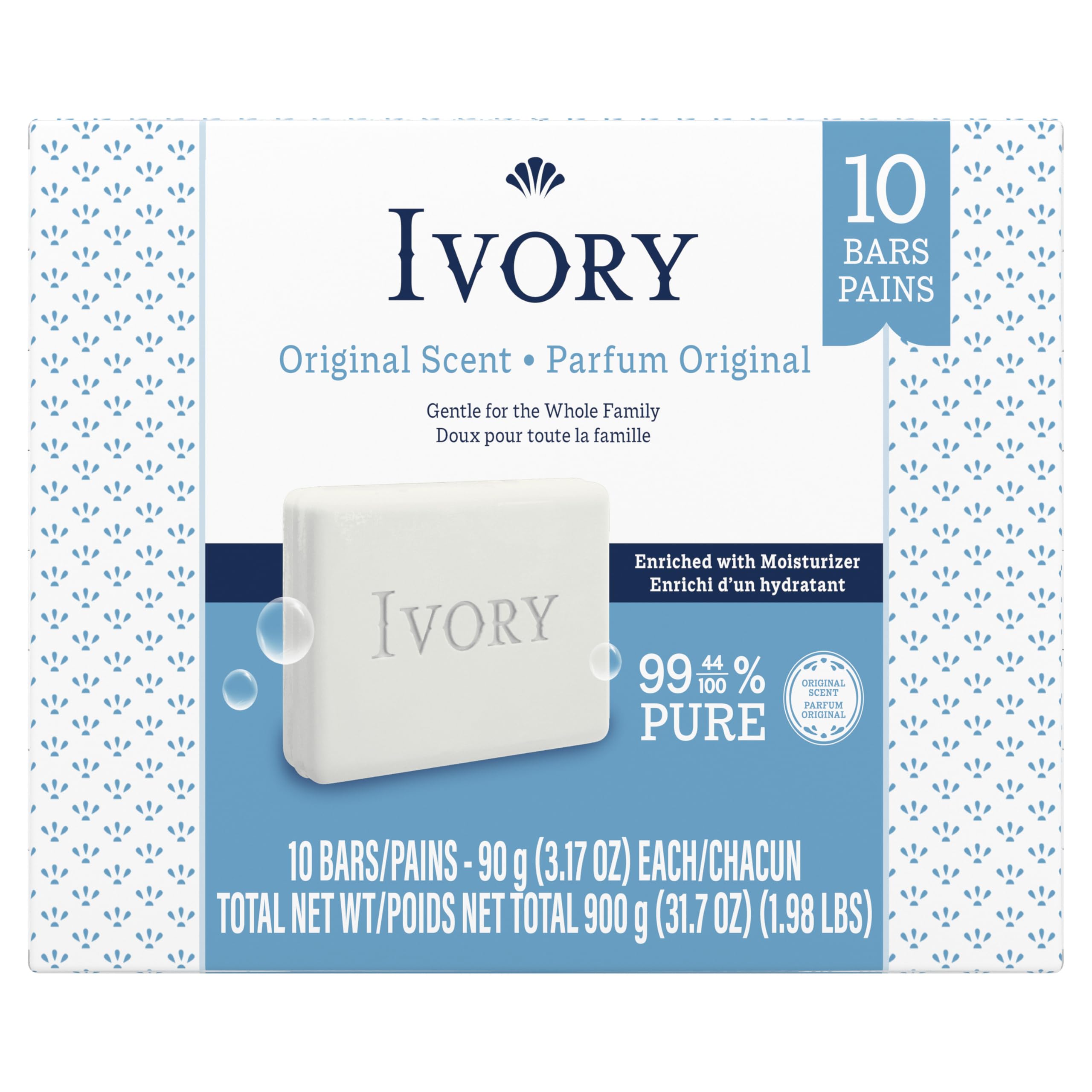 Ivory Aroma Original suave, experiencia de lavado discreta y agradable.
