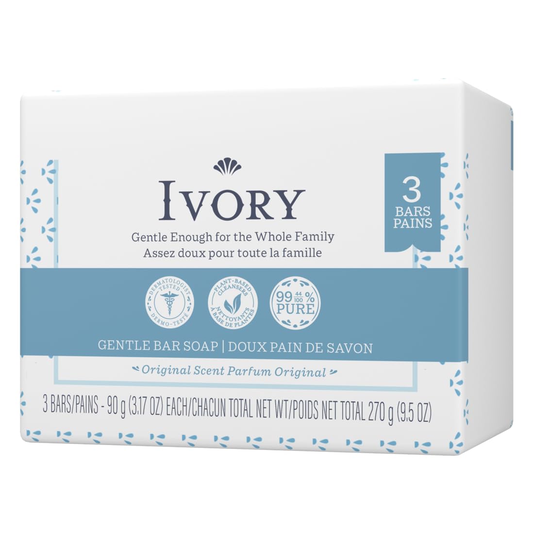 Ivory Soap Barra compacta para uso diario y almacenamiento sencillo