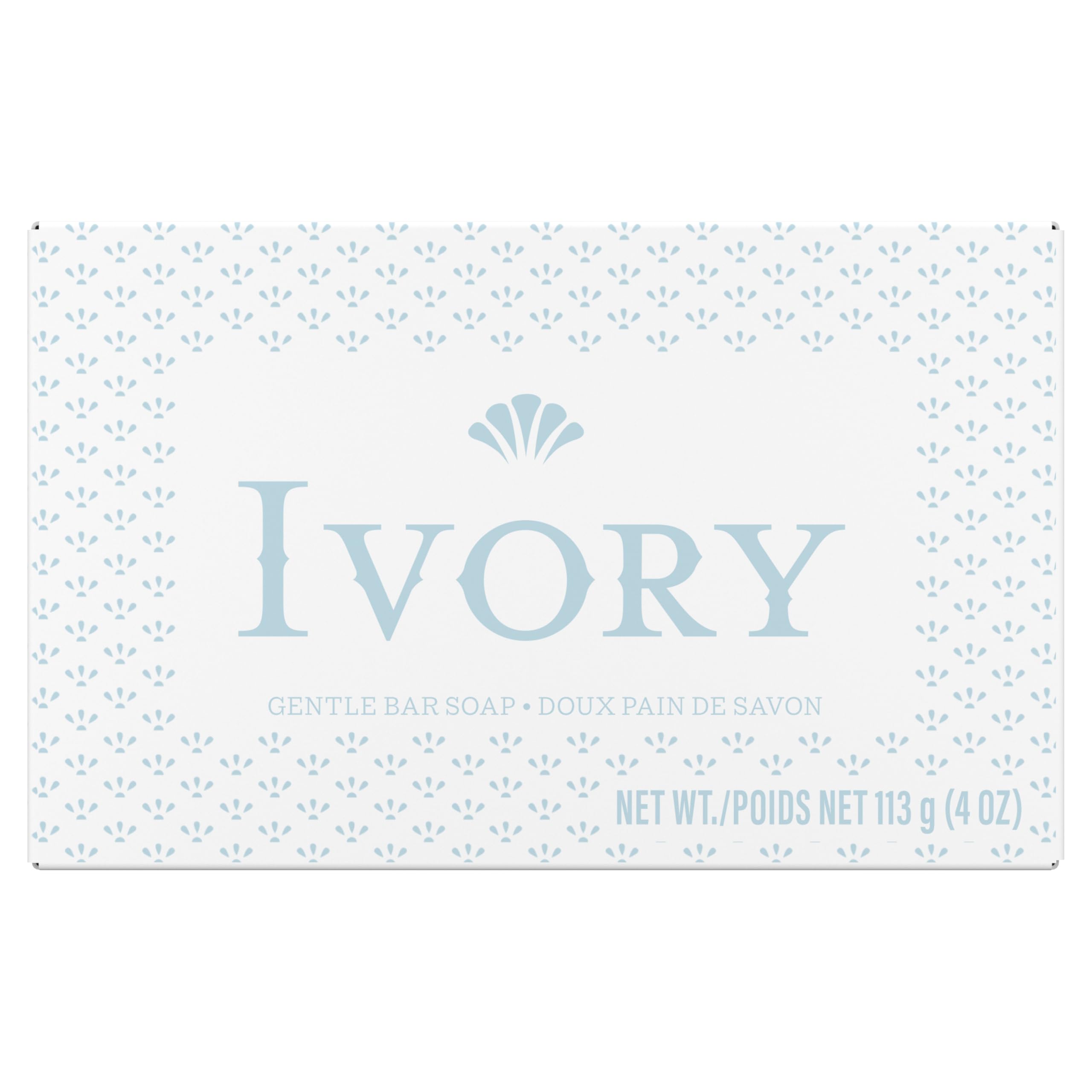 Ivory barra suave apta para piel sensible y diversos tipos.