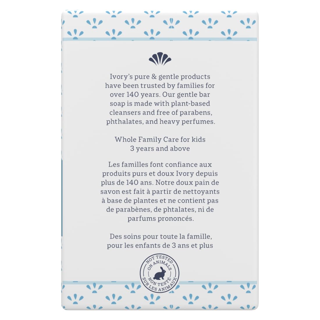 Ivory Soap diseño rectangular sencillo para uso cotidiano