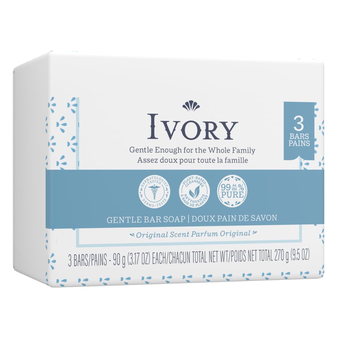 Ivory Soap limpieza diaria en el baño con barra sólida