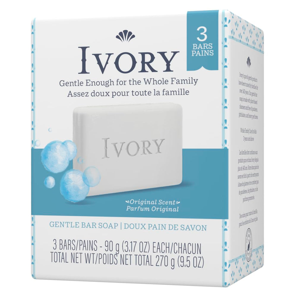 Ivory Soap sin colorantes y composición mínima para higiene diaria