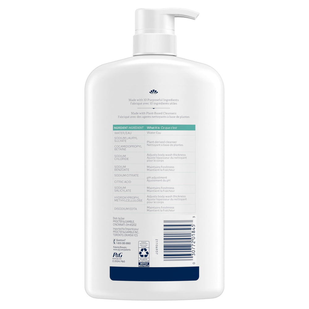 Ivory Sensitive Body Wash NEA-approved logo confirms eczema-friendly cleansing.