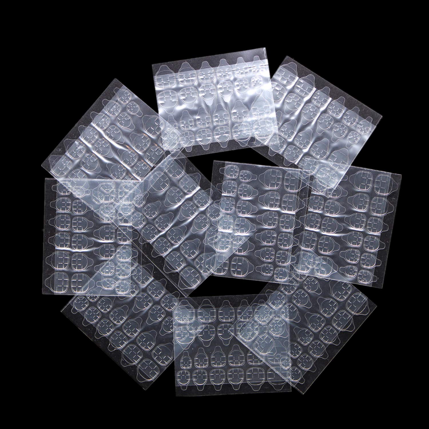 Ivtor nail adhesive tabs in a 10 sheet pack for secure, mess-free nails