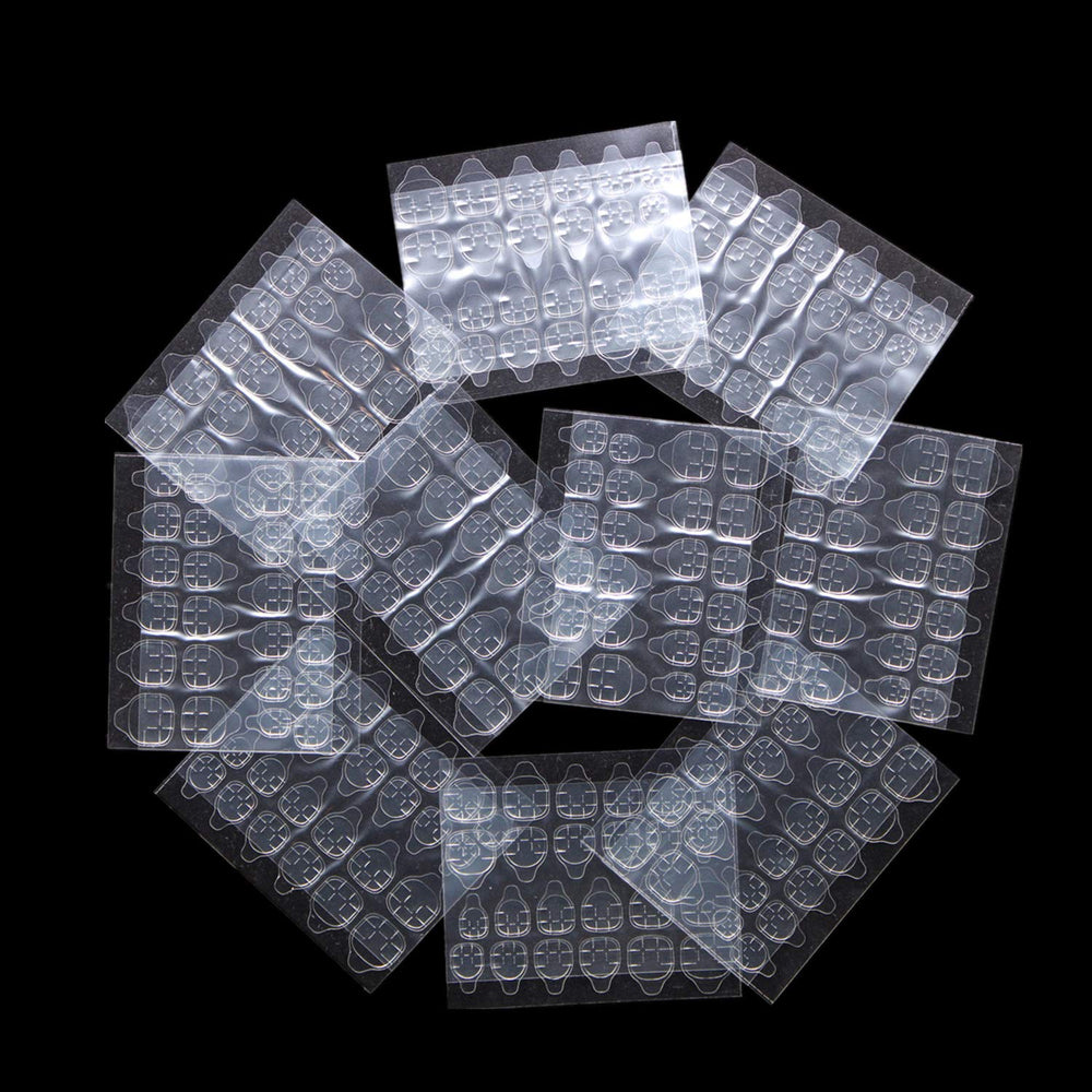 Ivtor nail adhesive tabs in a 10 sheet pack for secure, mess-free nails