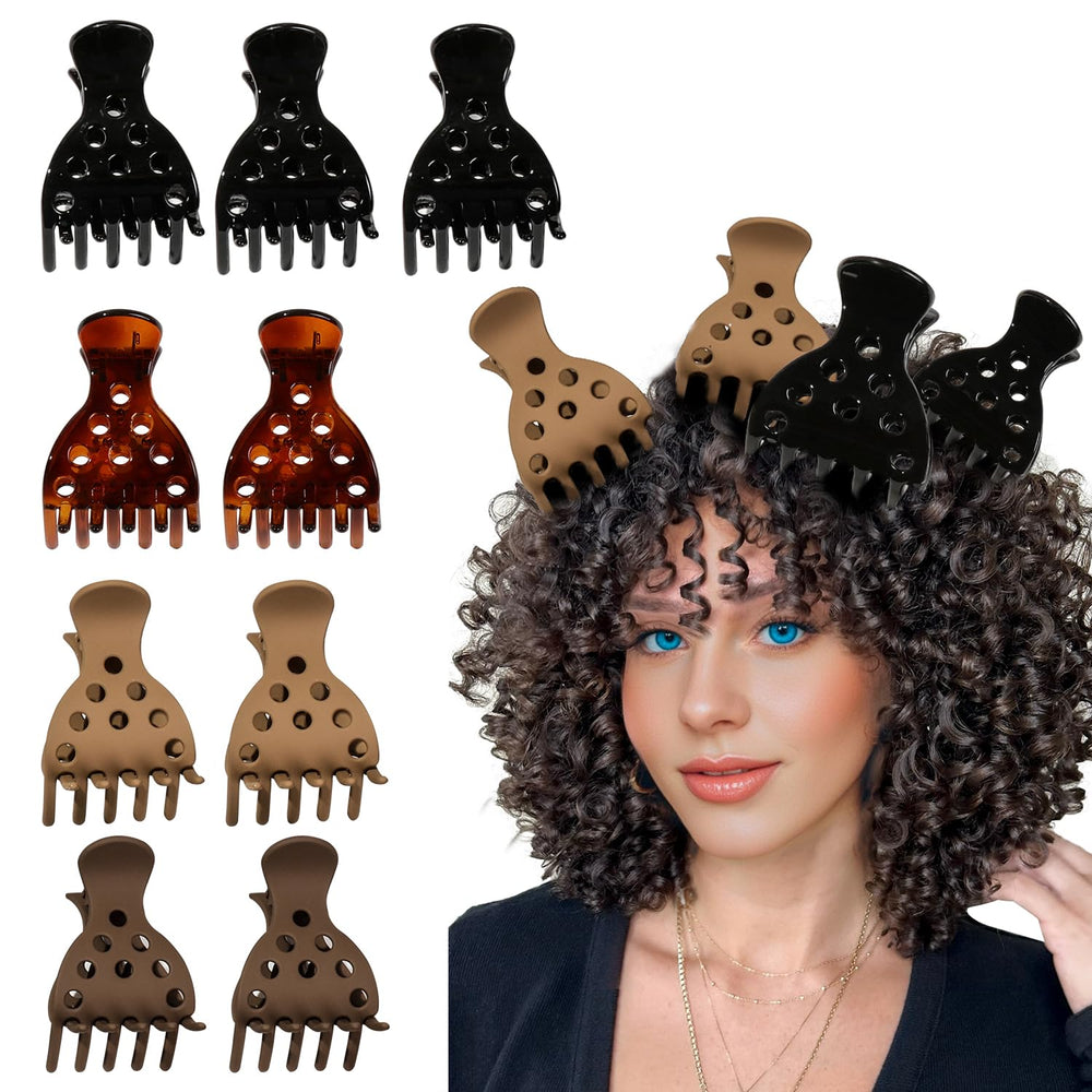 Ivyu clips de volumen para cabello rizado elevan las raíces con cuerpo.