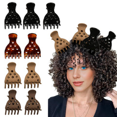 Ivyu clips de volumen para cabello rizado elevan las raíces con cuerpo.