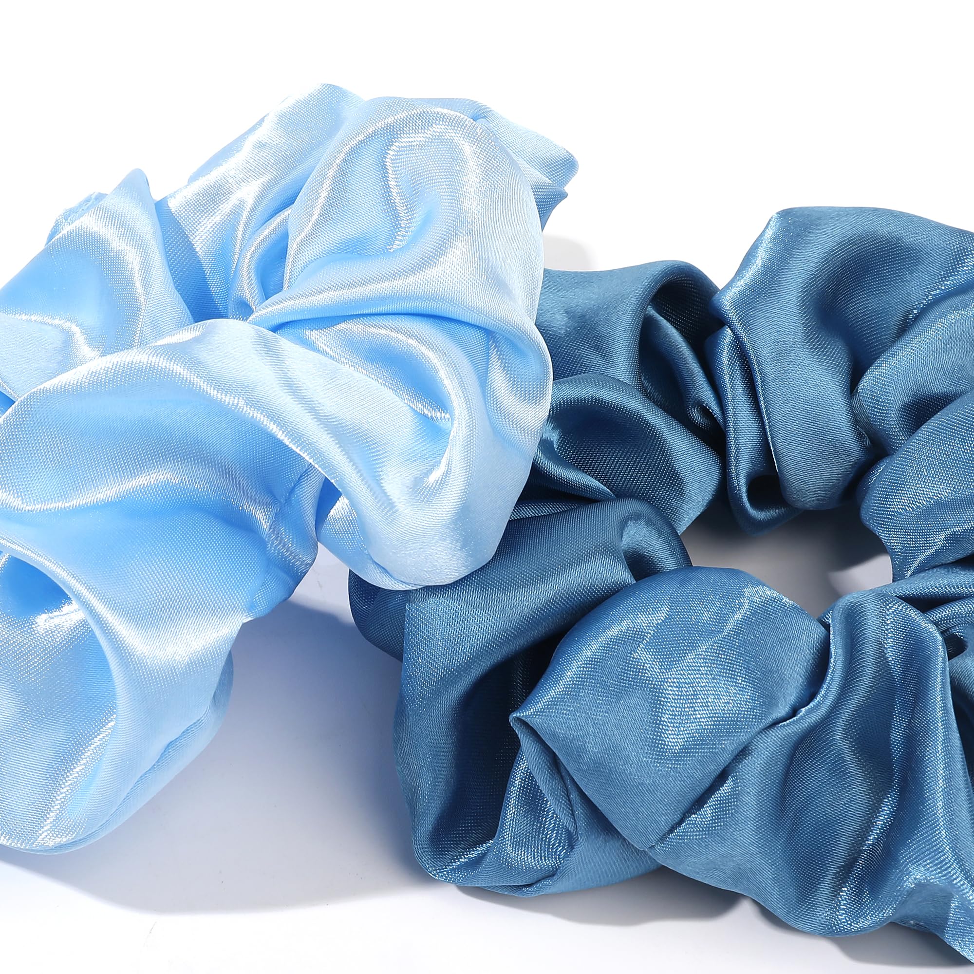 Ivyu satin scrunchies can be worn on the wrist for easy access while styling.