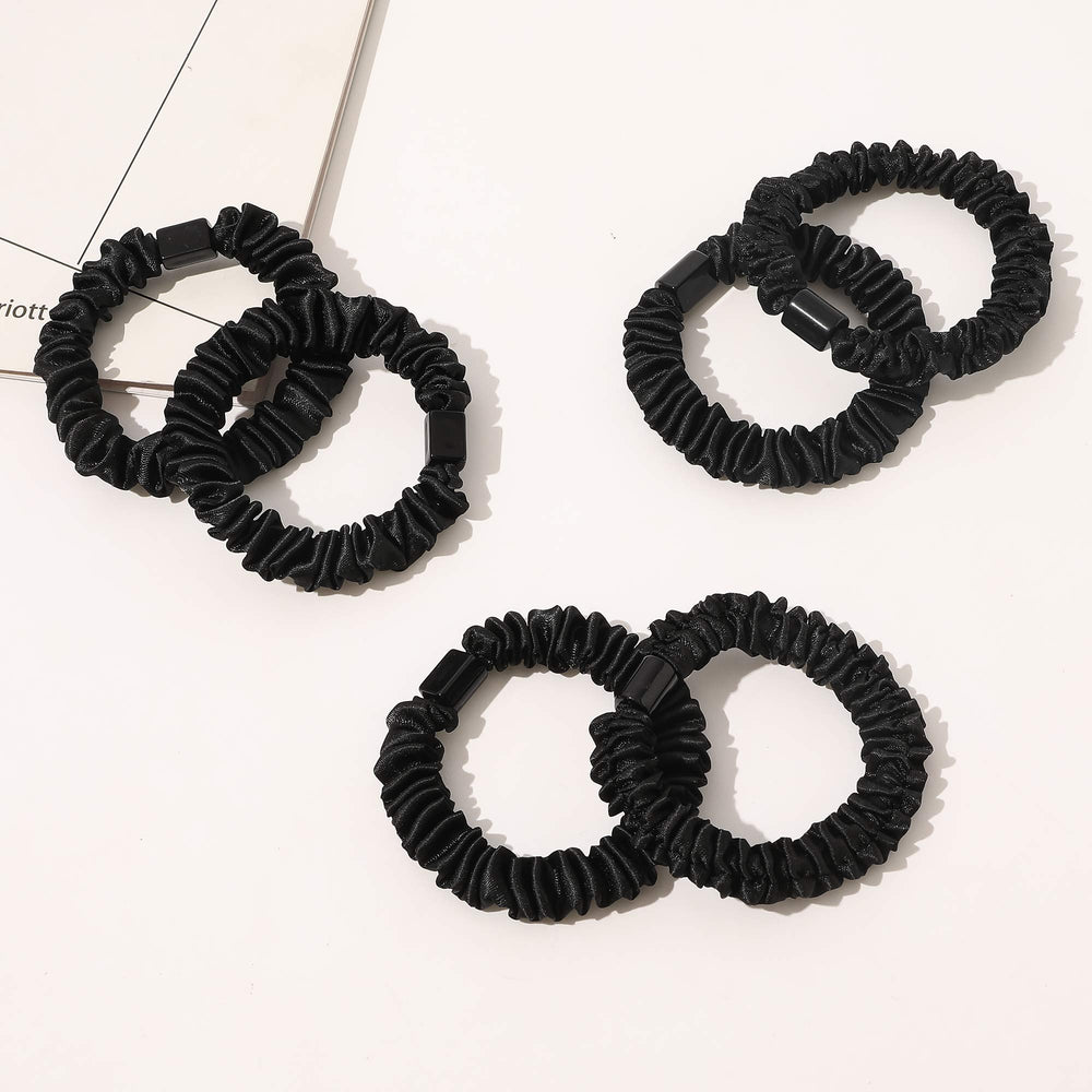 Ivyu black satin scrunchies suitable for daily wear