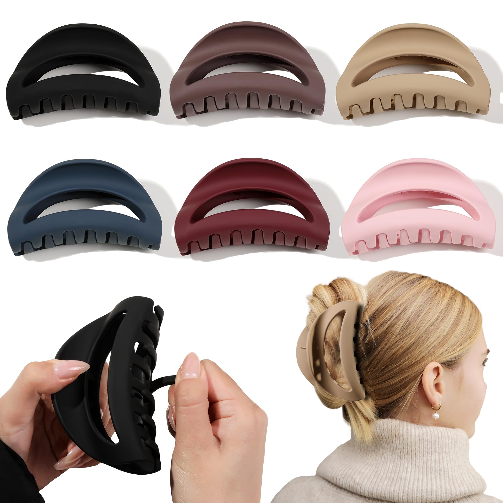 Ivyu clips de cabello silicona flexibles ofrecen agarre cómodo para uso diario.