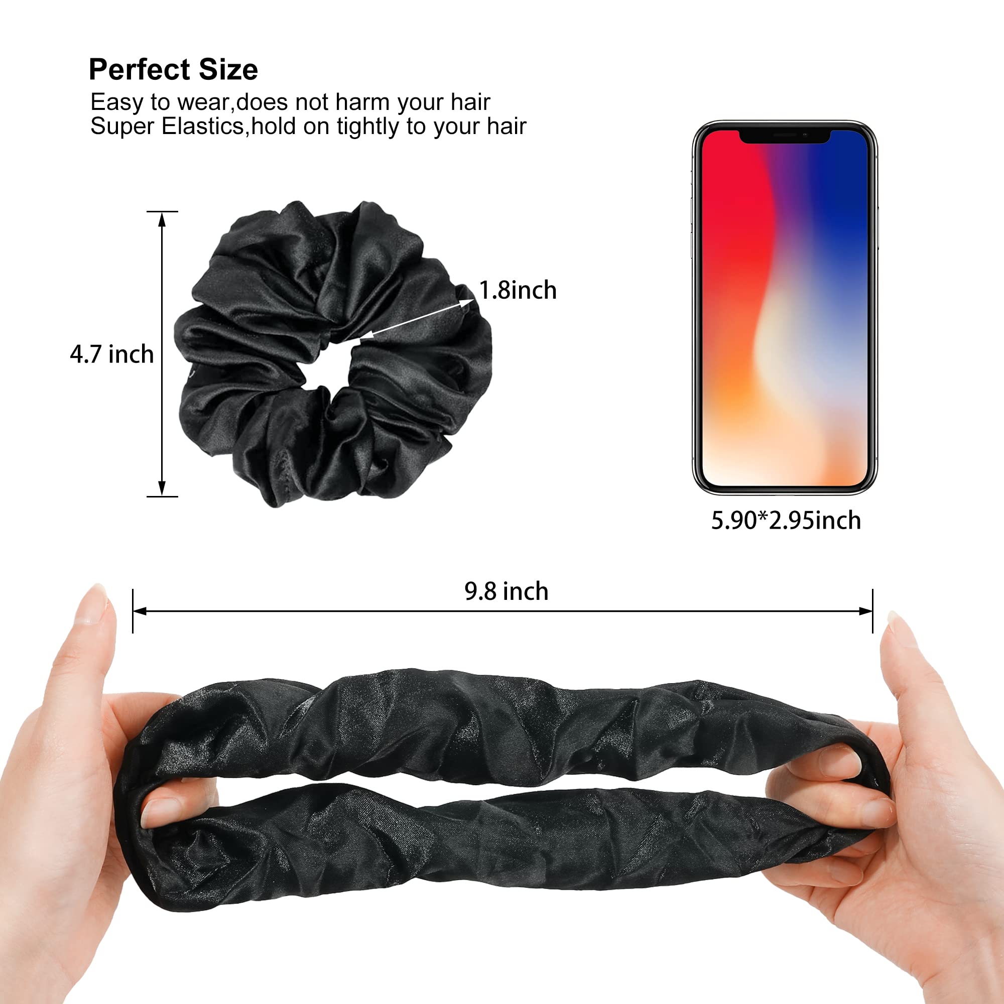 Ivyu no-damage satin bands comfortable for sleep