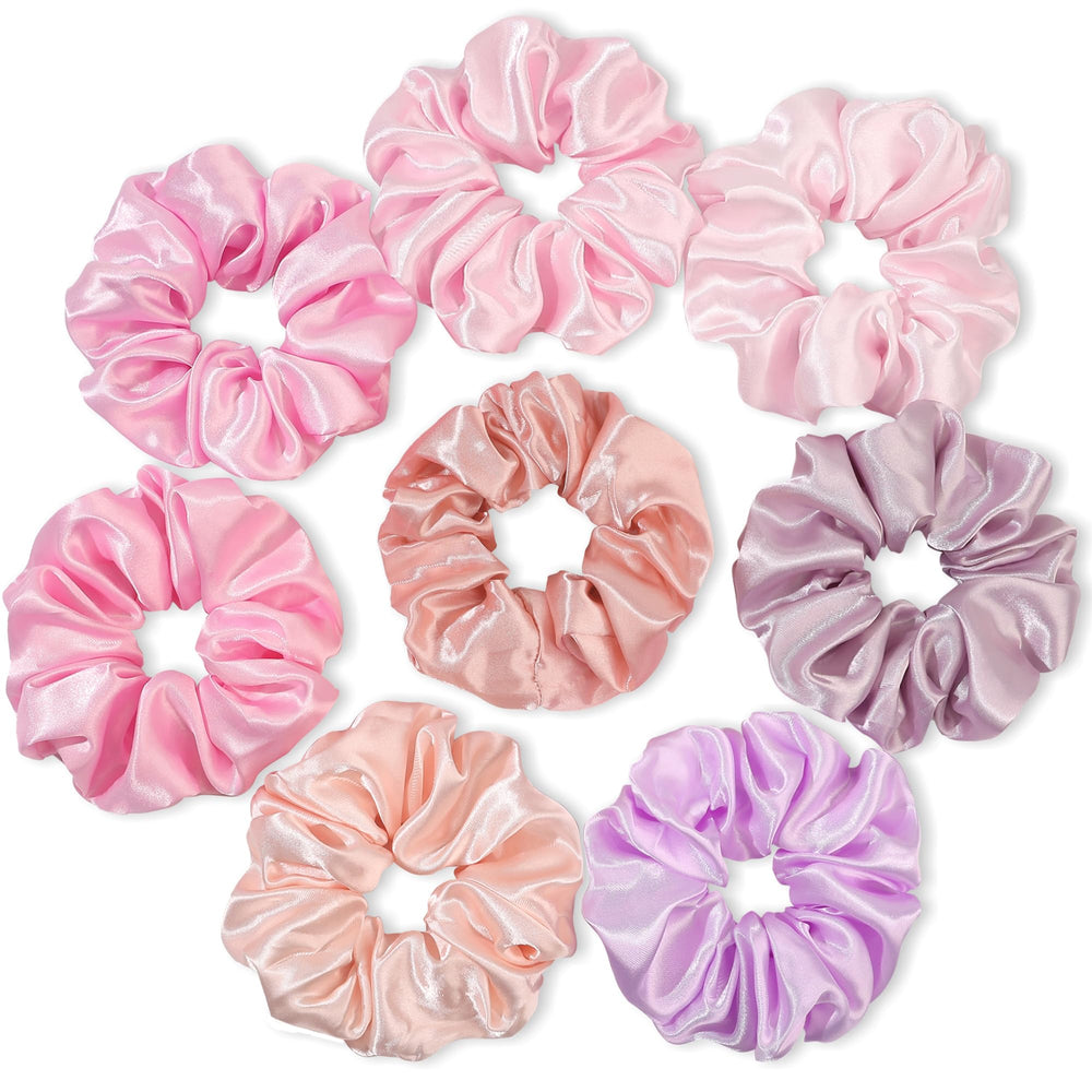 Ivyu satin scrunchies pack shows soft, luxury fabric for gentle grip on thick curls.