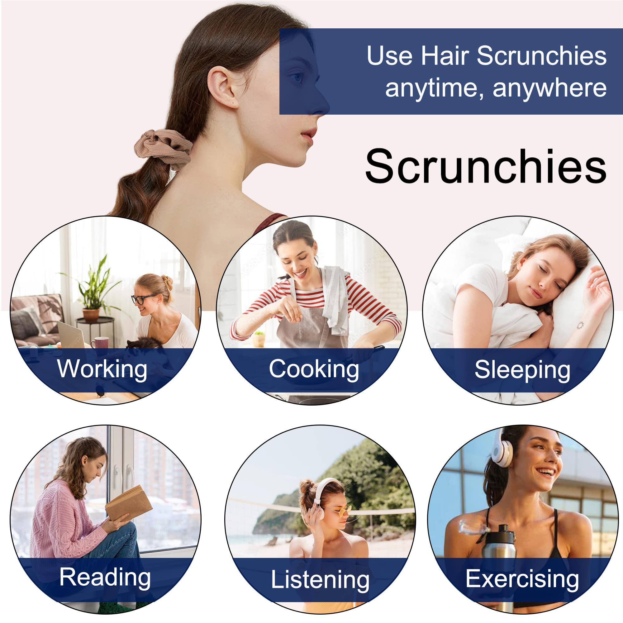 Ivyu Scrunchie for all hair types keeps style intact without slipping