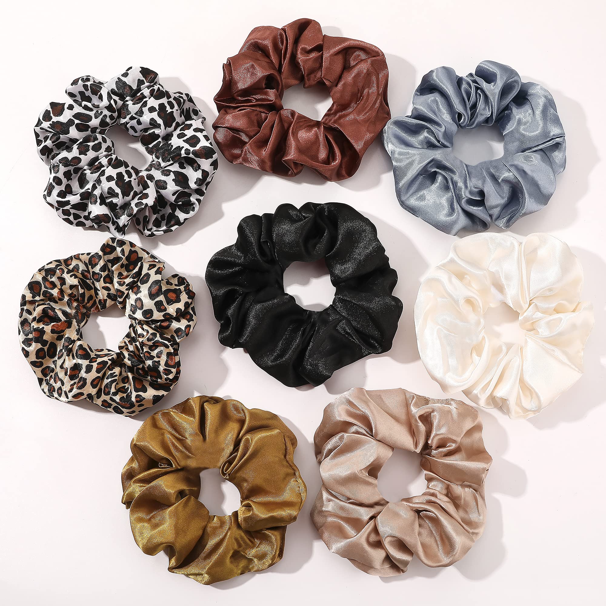 Ivyu silk satin scrunchies texture for gentle grip and minimal pulling