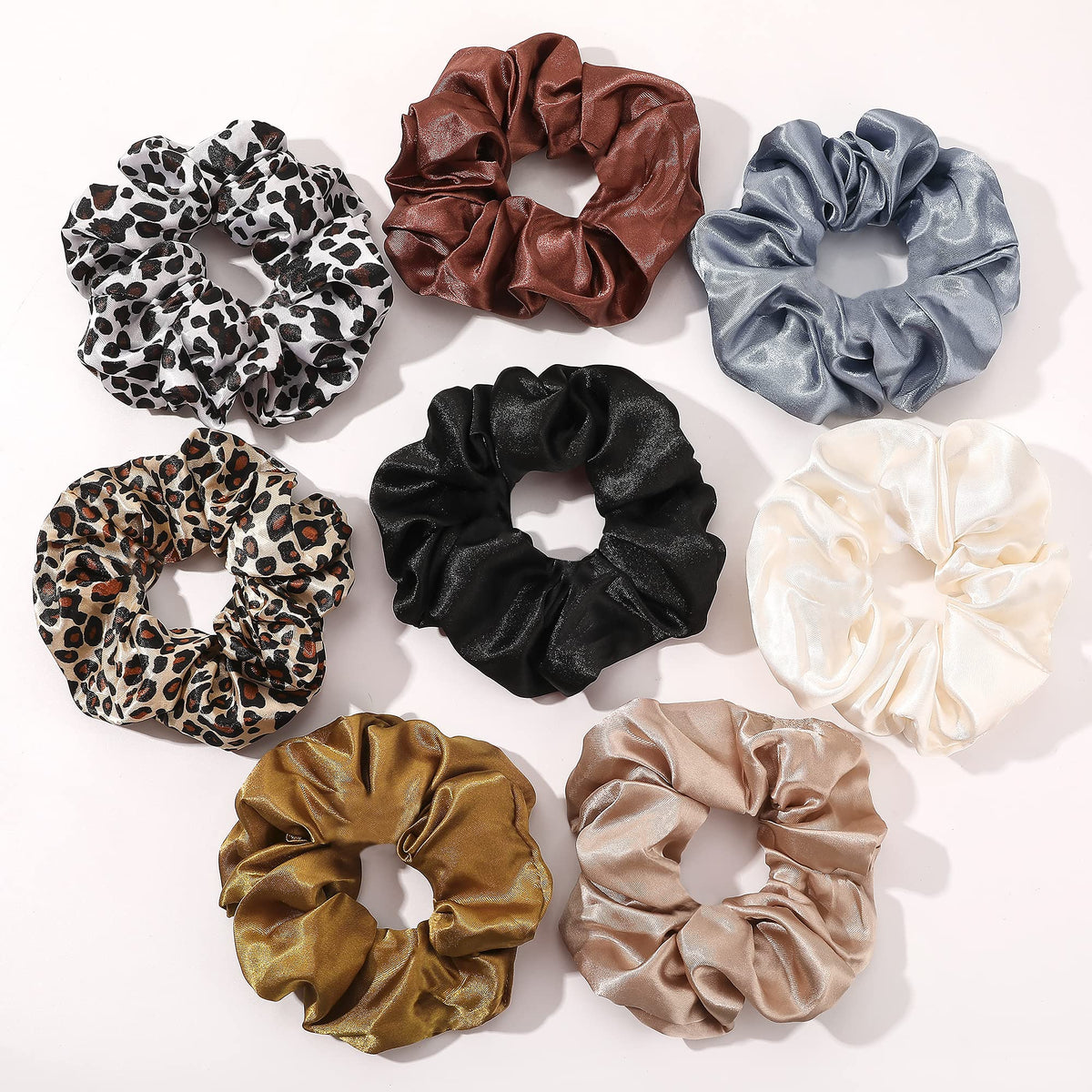 Ivyu silk satin scrunchies texture for gentle grip and minimal pulling