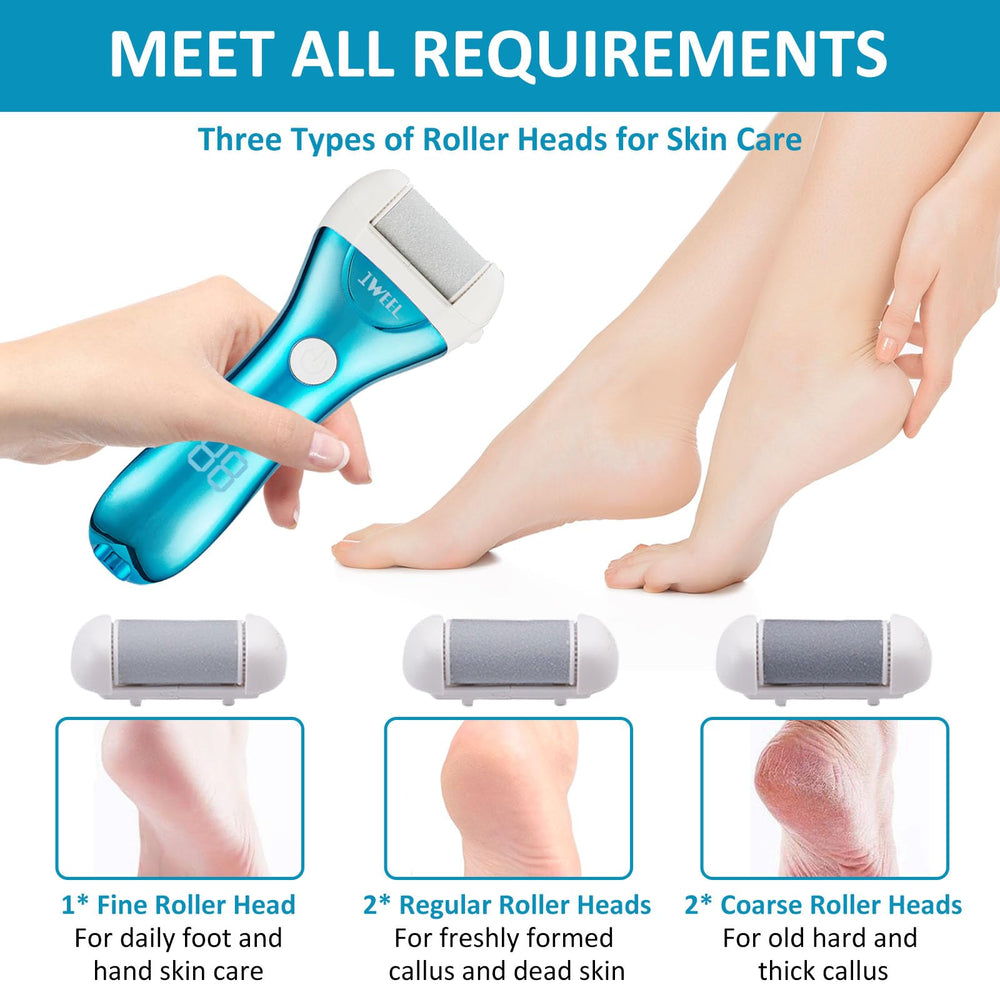 IWEEL foot file two-speed control helps adjust power to preference.