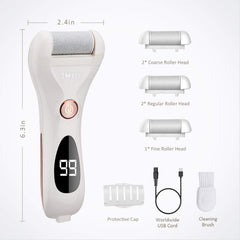 IWEEL two speed control for gentle and stubborn calluses