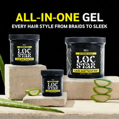 IWELL Signature Aloe Vera formula note highlighting scalp-friendly styling.