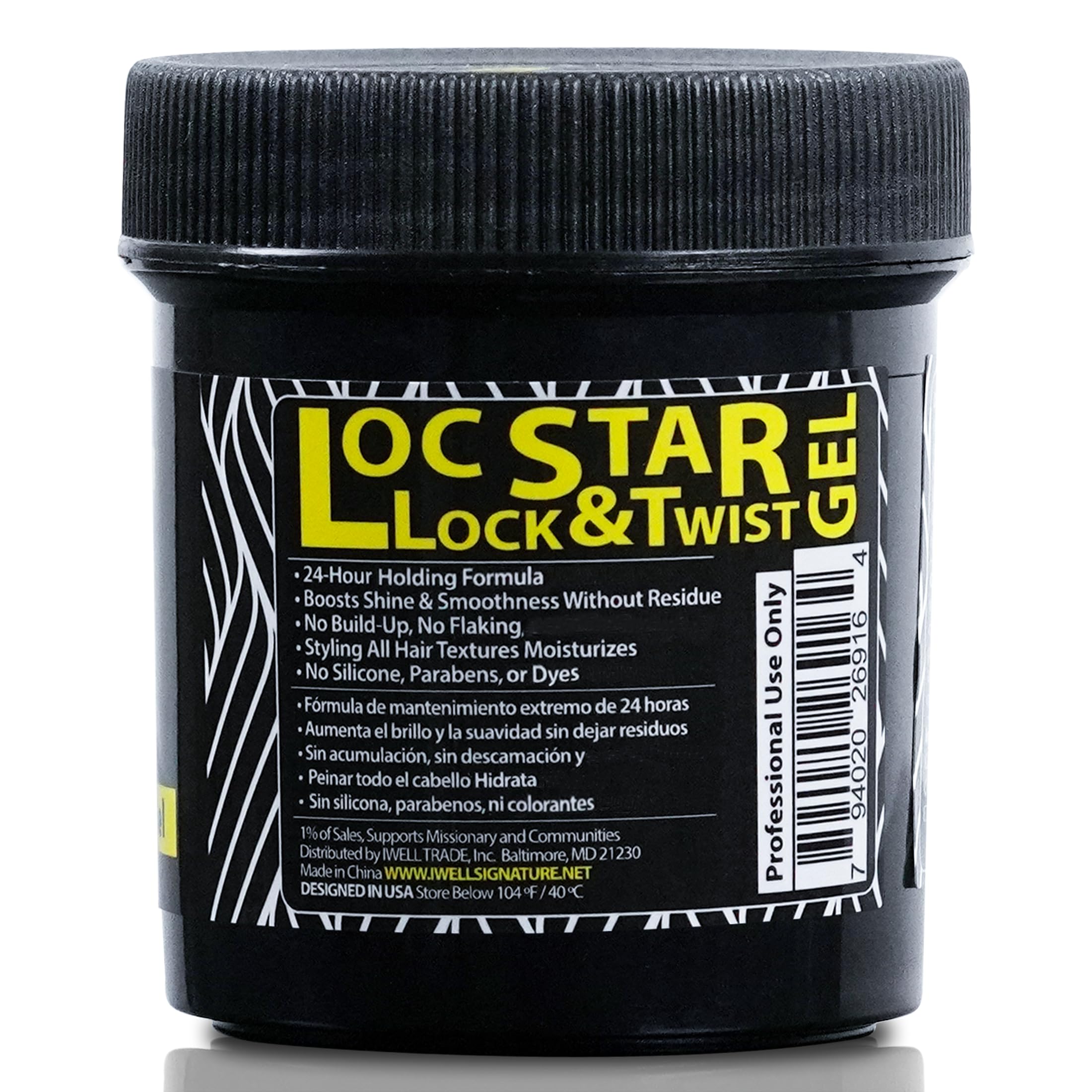 IWELL Signature Edges taming gel for crisp lines and lasting hold.
