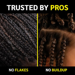 IWELL Signature Loc Star Gel being applied by hands for precise styling.