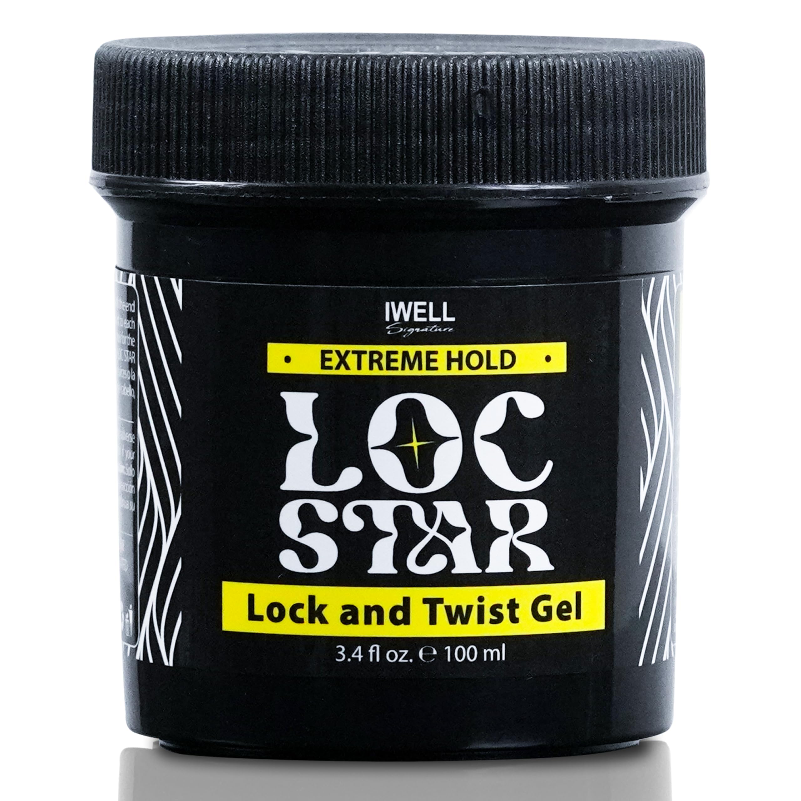 IWELL Signature Loc Star Braid Gel bottle for strong hold with a clean finish.