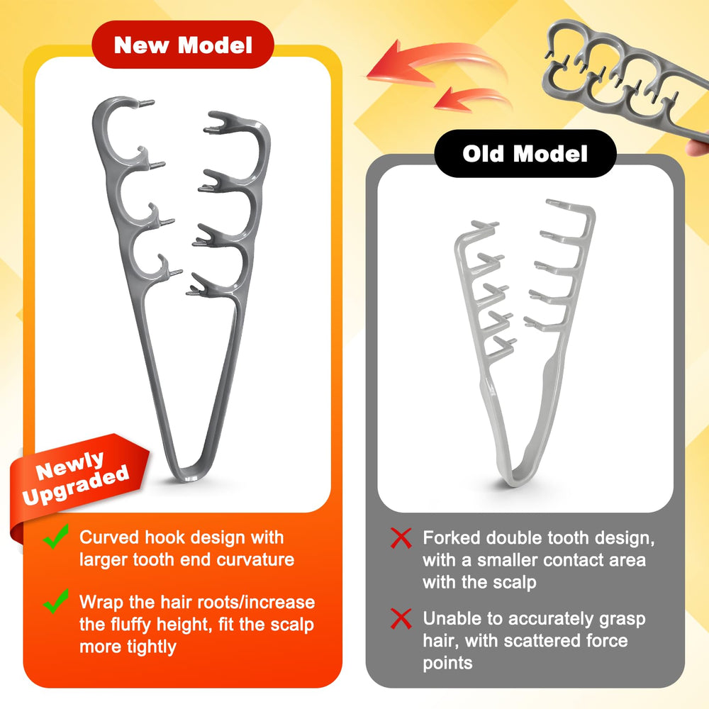 Close-up of fine teeth for precise parting and fringe control