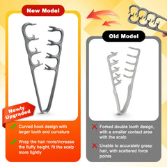 Close-up of fine teeth for precise parting and fringe control