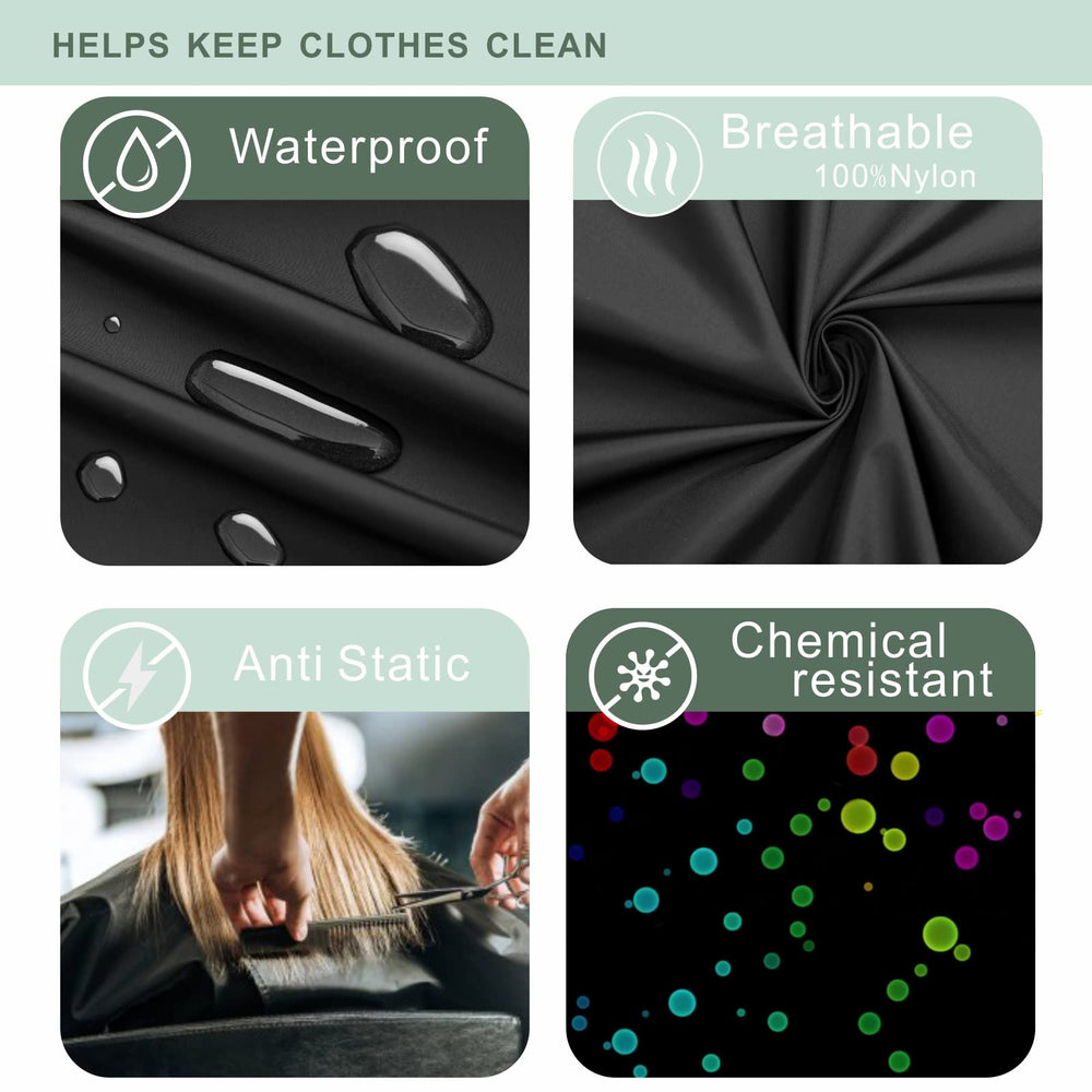 Izzycka barber cape suitable for hair dye, coloring, and styling tasks