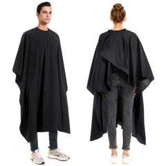 Izzycka barber cape highlighting multi-functional use for dye, styling, and cut