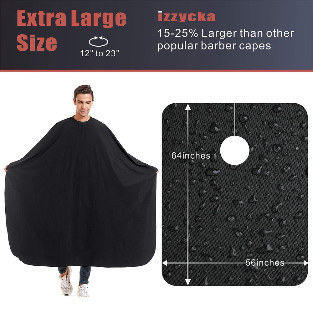 Izzycka barber cape plus-size 64x56 inches suitable for all clients