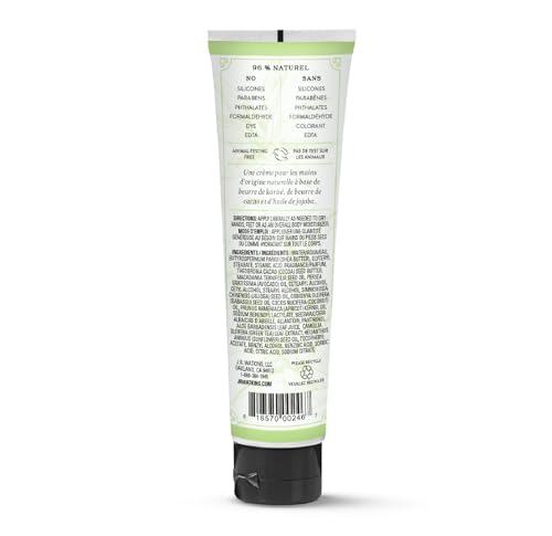 Textura cremosa de la crema corporal J.R. Watkins para piel suave