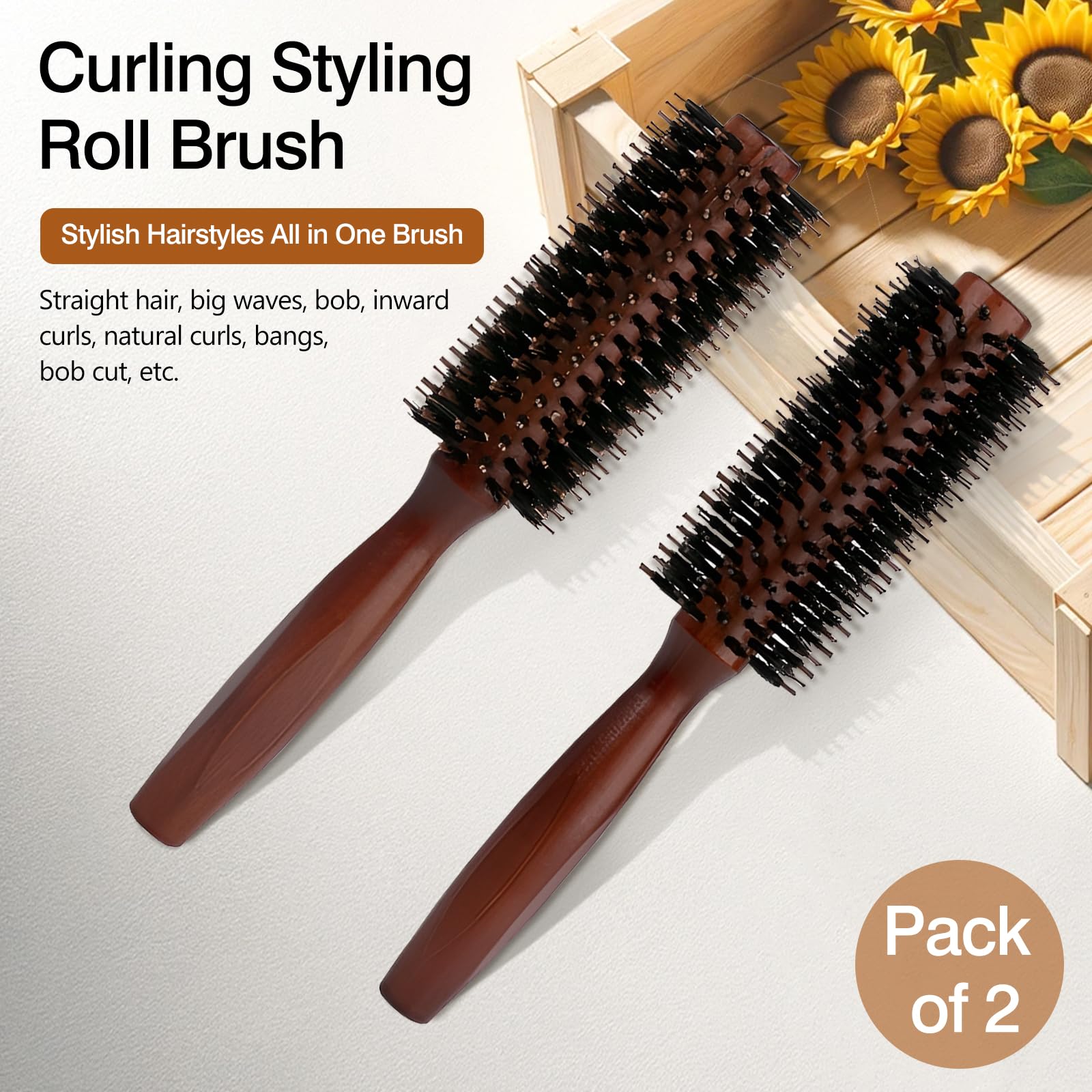 Jaasuee boar-bristle brush evenly distributes oils to reduce buildup and boost bounce