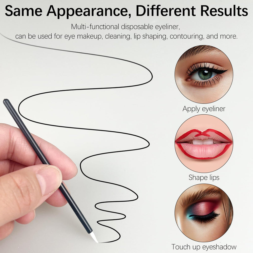 Jaasuee disposable eyeliner brush precise thin tip for detailed lines