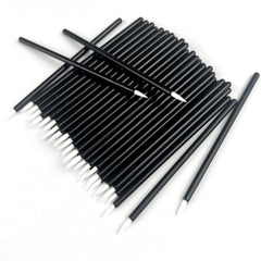 Jaasuee disposable eyeliner brush soft white fiber head for precise makeup