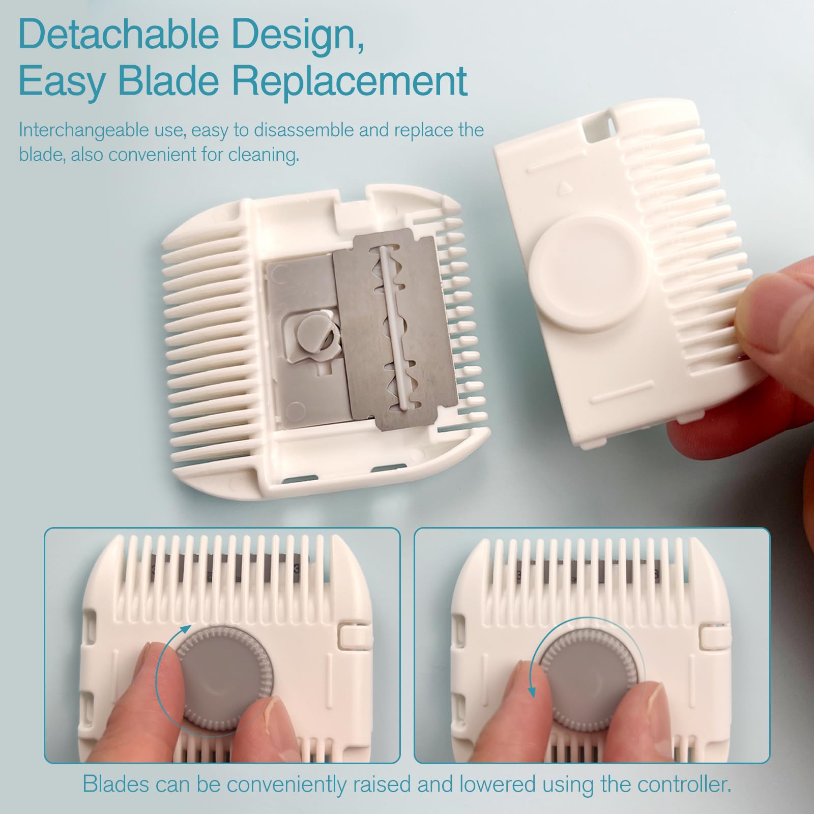 Jaasuee extra blades pack gray for extended grooming sessions