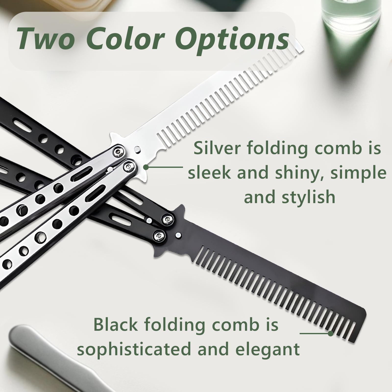 Jaasuee folding comb in pouch keeps accessories organized during travel