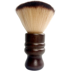 Jaasuee large neck duster with wooden handle for precise neck cleanup.
