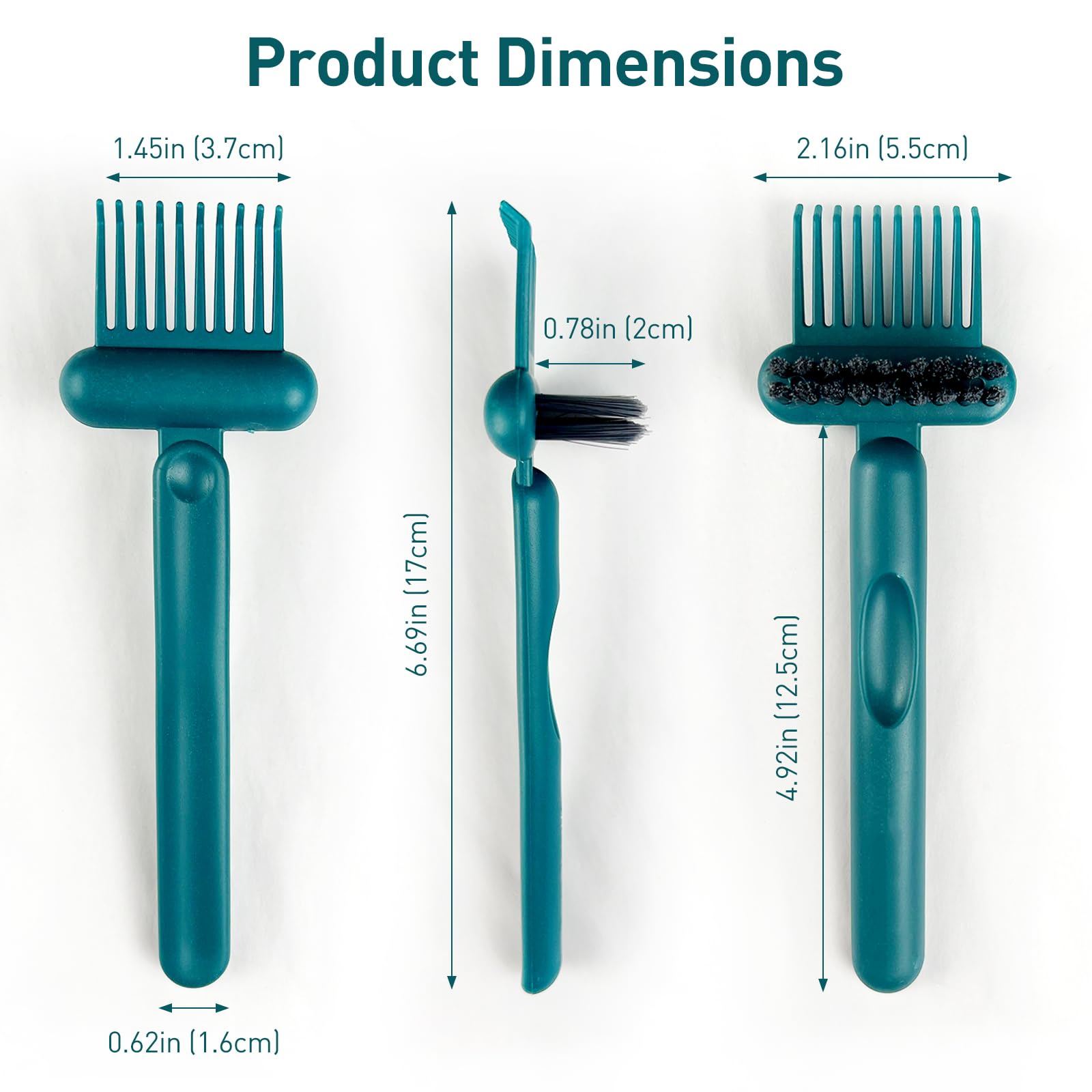 Jaasuee 2-in-1 cleaner features premium PP nylon construction for durability.