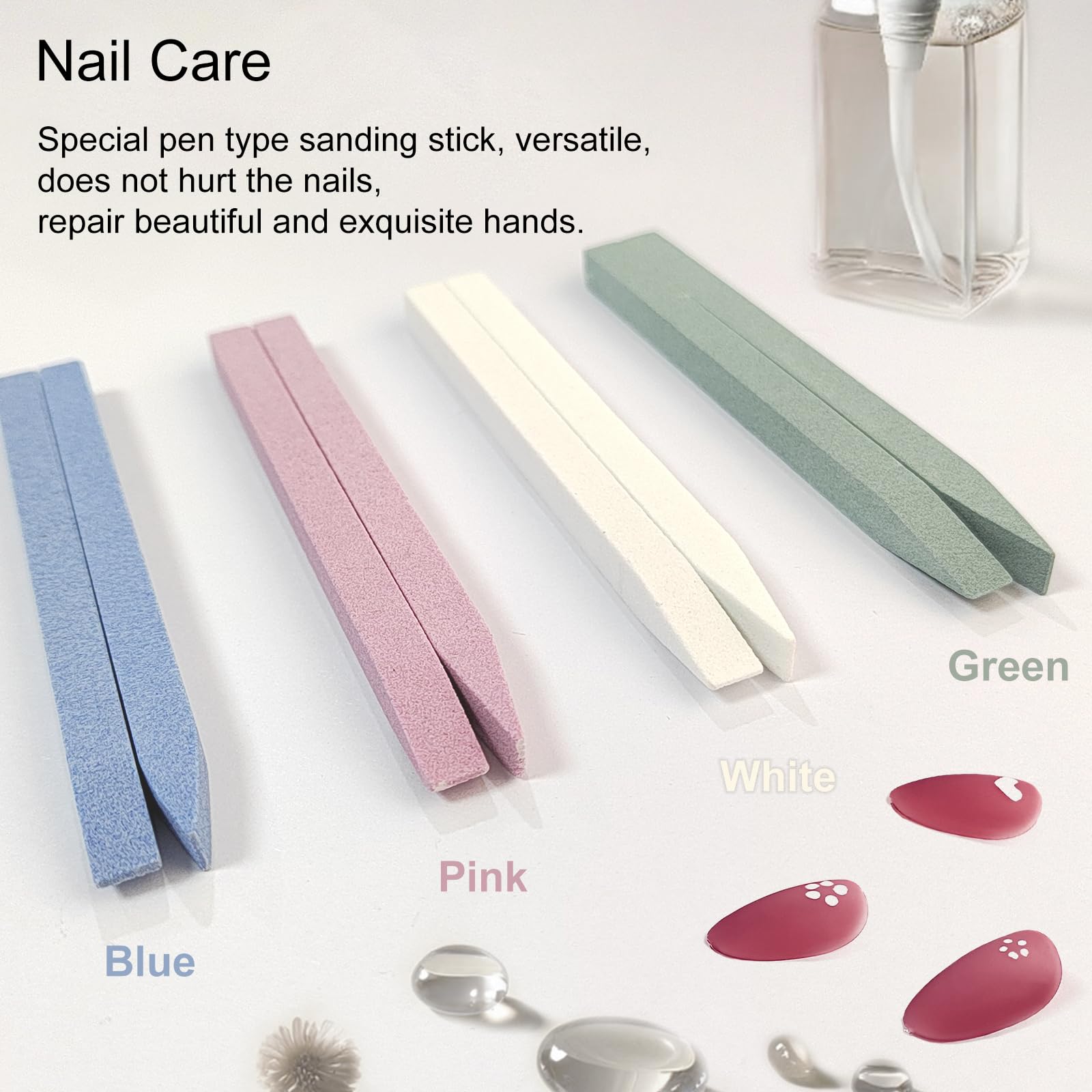 Jaasuee pumice stone stick cuticle pusher for quick cuticle removal