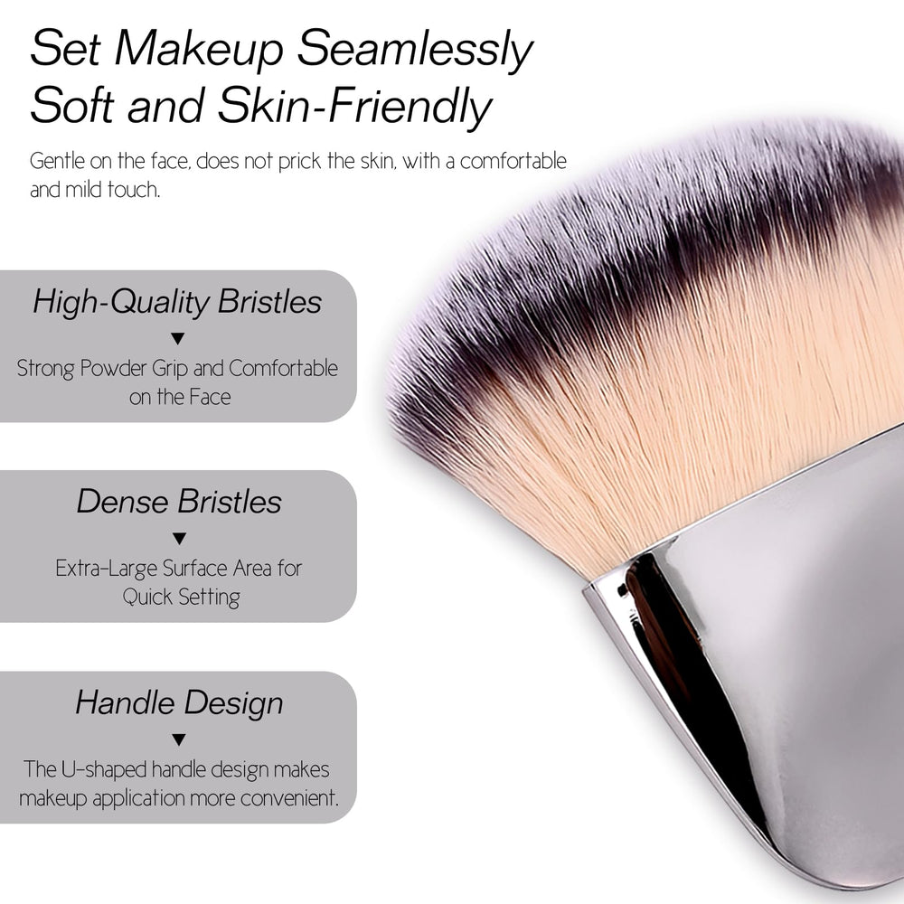 Jaasuee silver handle brush detail showcases sleek design.