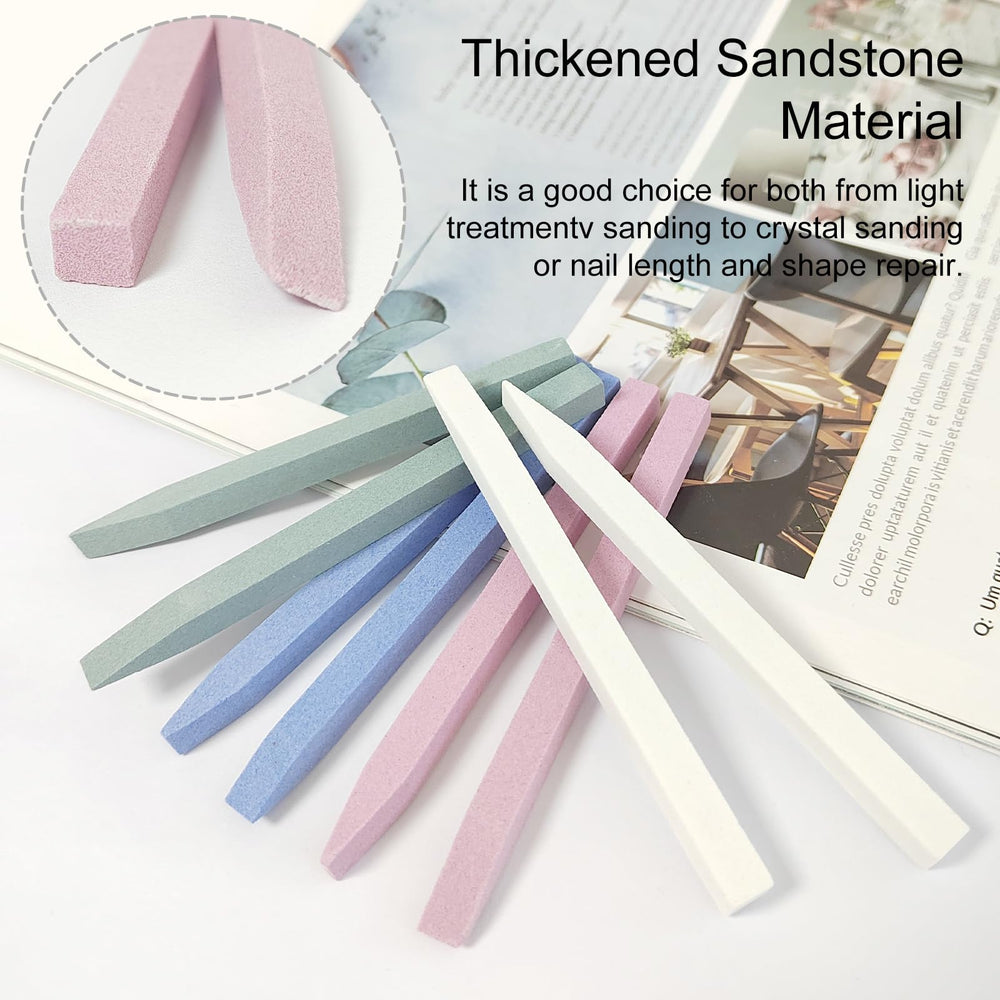 Jaasuee stone nail files polish and smooth skin around nails