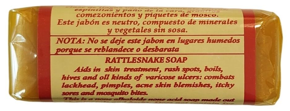 Jabón Vibora de Cascabel barra para rostro: limpieza delicada