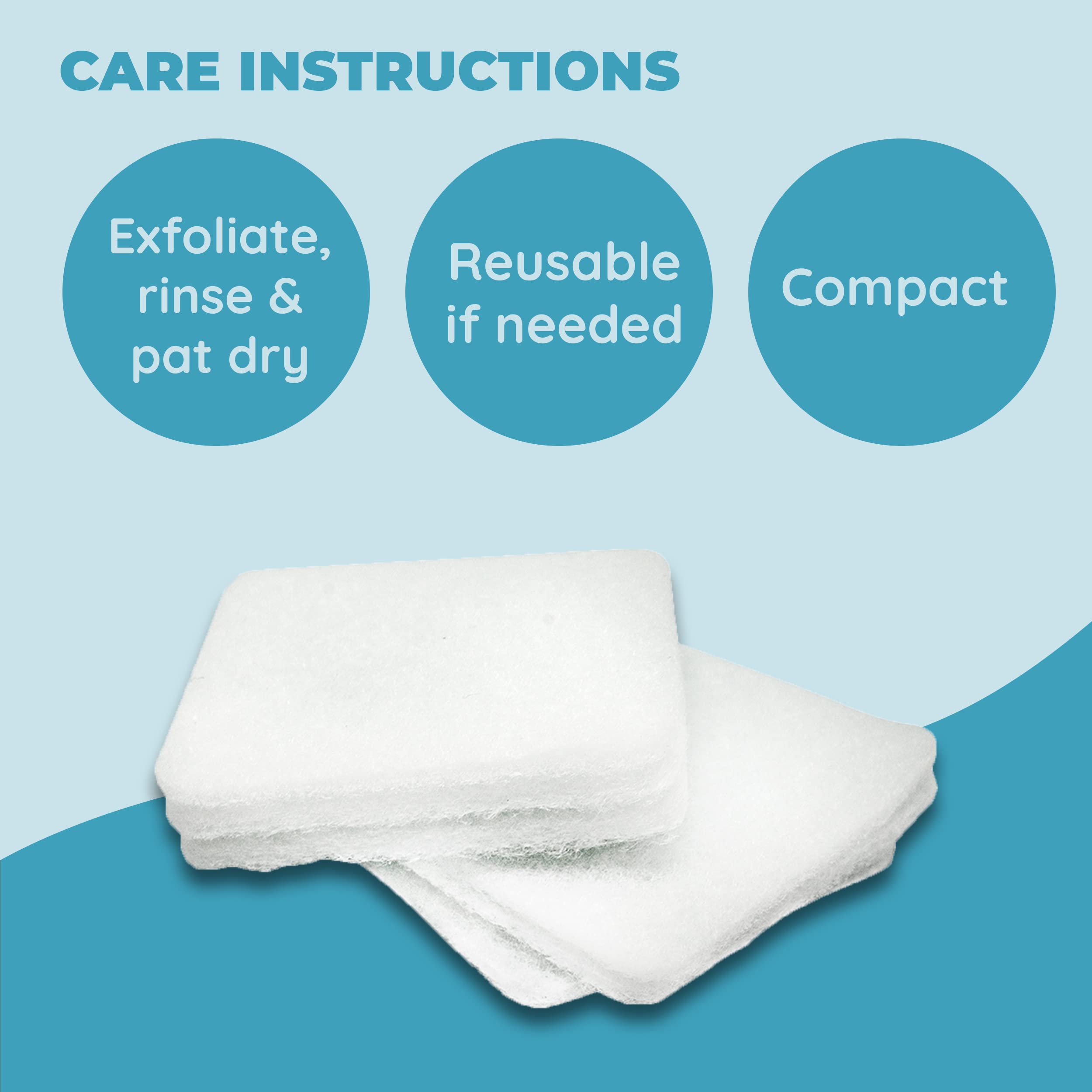 Jacent mini exfoliating pad cleansing close-up demonstrates foaming action and dirt lifting.