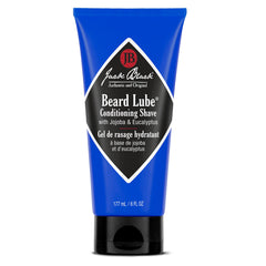 Jack Black Beard Lube Conditioning Shave bottle demonstrates the versatile glide-ready formula.