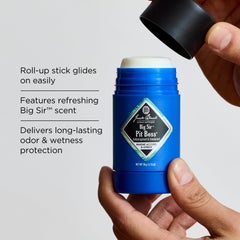 Applying Jack Black Big Sir Pit Boss stick for fresh confidence